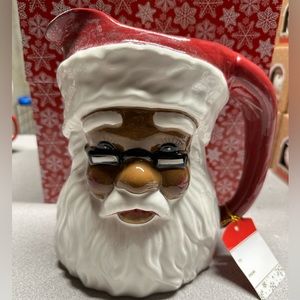 African American Santa Pitcher